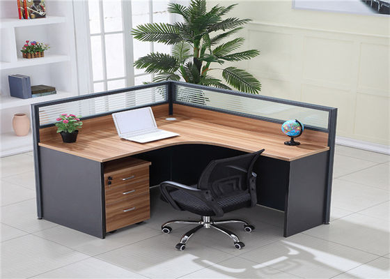 Modern Type MFC Panel Mesh Office Chair With Wheels Cubicle Office Table 4 Seater Office Workstation
