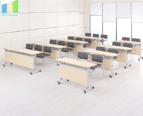 Ebunge Office Meeting Training Folding School Table Folding Desk With Wheels