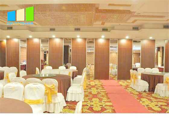 Ballroom Sound Proof Folding Partitions Movable Wooden Partition Wall For Auditoriums