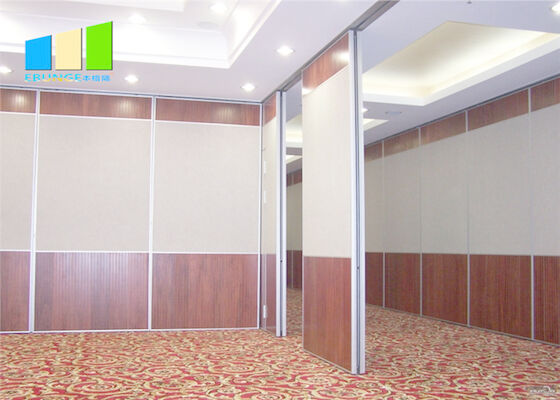 Ballroom Sound Proof Folding Partitions Movable Wooden Partition Wall For Auditoriums