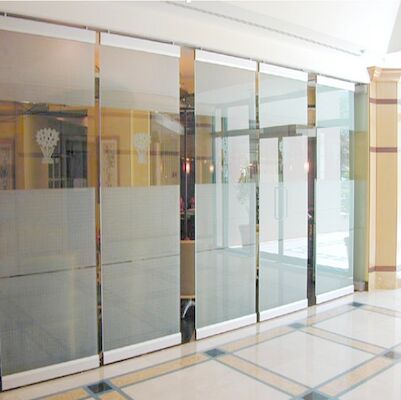 EBUNGE Movable Sliding Door Tempered Office Glass Partition Wall