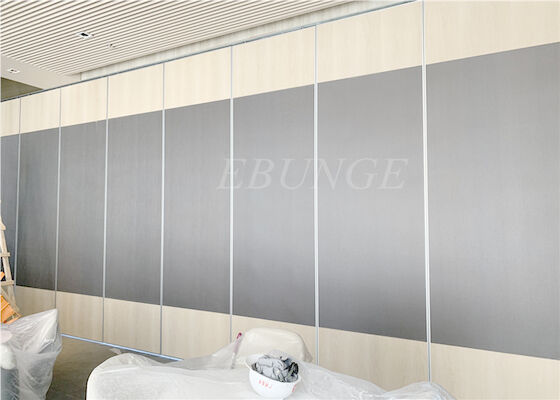 Top Hanging Operable Panels Room Divider Melamine Partition 65mm Thickness