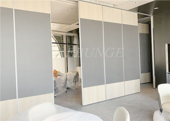 Top Hanging Operable Panels Room Divider Melamine Partition 65mm Thickness