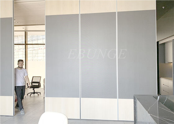 Top Hanging Operable Panels Room Divider Melamine Partition 65mm Thickness