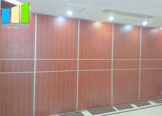 Ballroom Wood Grain Color Collasible Folding Sliding Partition Walls