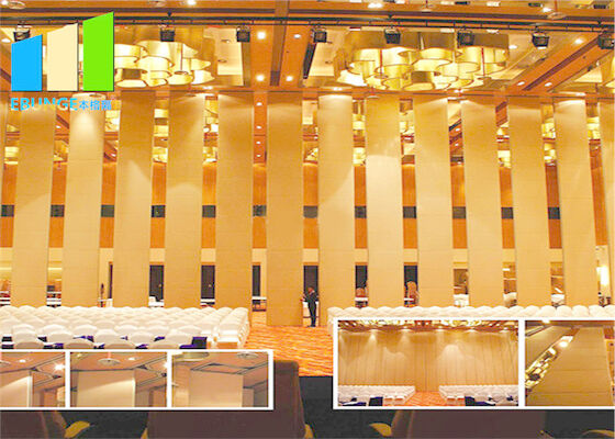 Interior Wood Movable Temporary Sliding Wall Sound Proof Partition