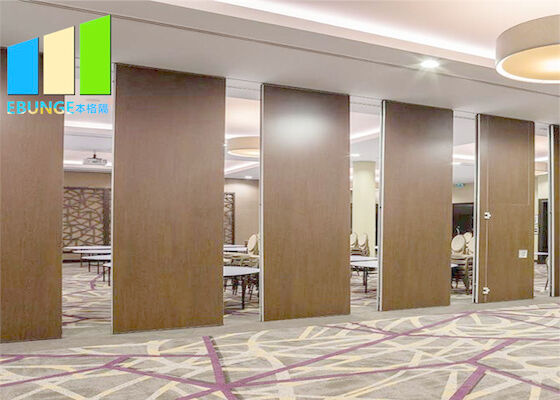 Temporary Sliding Acoustic Wooden Movable Partition Walls Dividers For Church