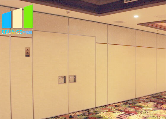 Customized Leather Folding Wooden Demountable Acoustic Partition Wall For Office