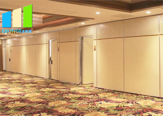 Customized Leather Folding Wooden Demountable Acoustic Partition Wall For Office