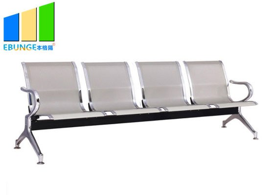 3-6 Seaters Stainless Steel Medical Office Waiting Room Chairs / Airport Seaters
