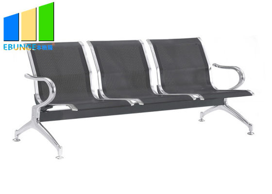 3-6 Seaters Stainless Steel Medical Office Waiting Room Chairs / Airport Seaters