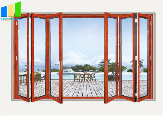 Exterior Bifold Style Balcony Sliding Folding Glass Partition Doors