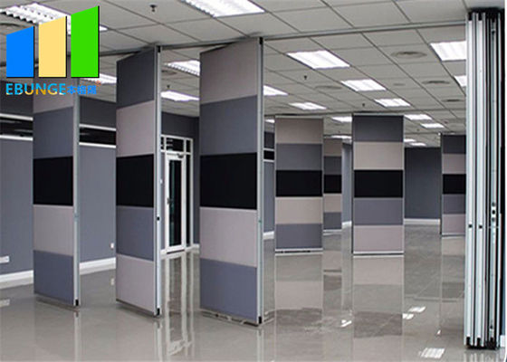 Floor To Ceiling Fabric Printed Office Wall Panel Sound Proof Folding Sliding Partition