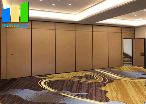 Foldable Room Partition Wall Aluminium Sound Proof Hotel Sliding Door Partition