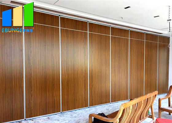 100mm Top Hung Aluminum Track Folding Partition Walls Glass Movable Wall