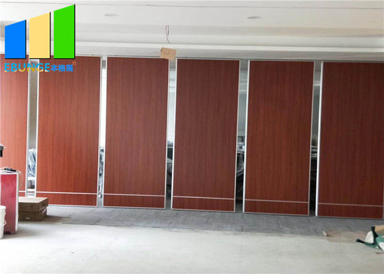 100mm Top Hung Aluminum Track Folding Partition Walls Glass Movable Wall