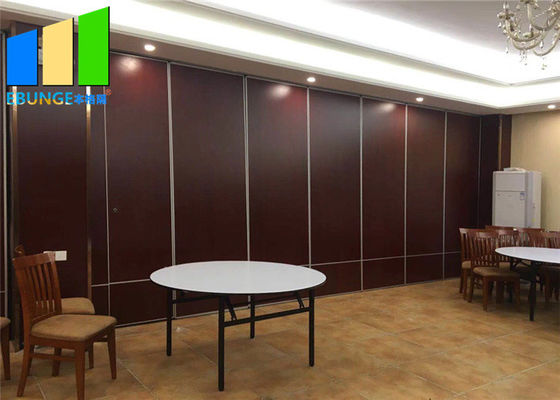 Decorative Wooden Restaurant Moving Flexible Foldable Partition Walls