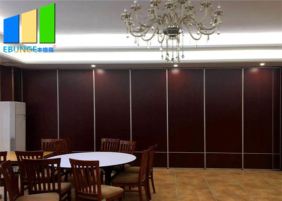 Decorative Wooden Restaurant Moving Flexible Foldable Partition Walls