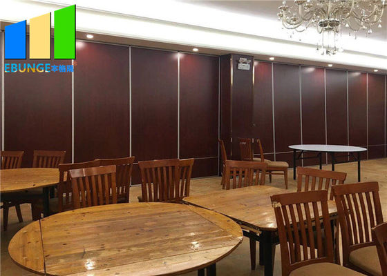 Decorative Wooden Restaurant Moving Flexible Foldable Partition Walls