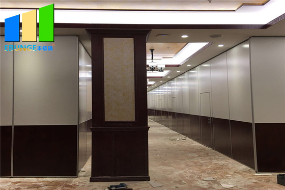 Five Star Hotel Soundproof Folding Partition Walls With Aluminum Tracks