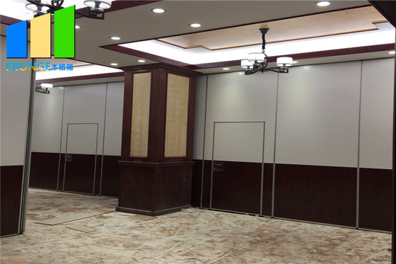 Five Star Hotel Soundproof Folding Partition Walls With Aluminum Tracks