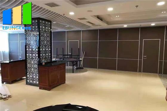 Interior Wood Movable Sound Proof Partitions Wall Folding Sliding Door System