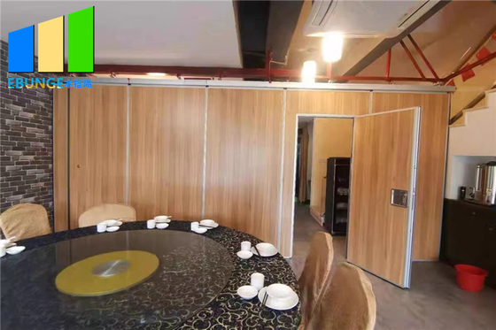 Restaurant Room Wood Temporary Sound Proof Partitions Wall For Five Star Hotel