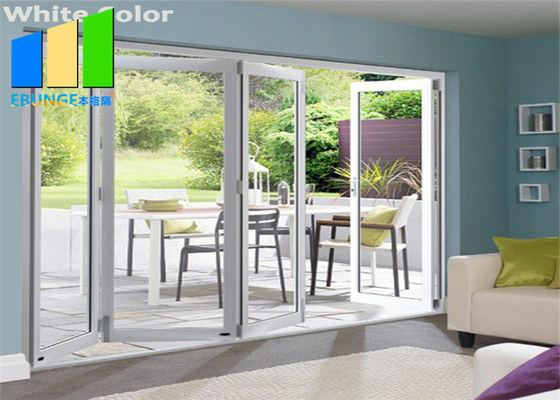 Europe Standard Aluminium Exterior Patio Accordion Bifold Glass Door For Outdoor