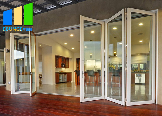 Balcony Aluminium Frame Tempered Bifold Sliding Glass Door And Windows