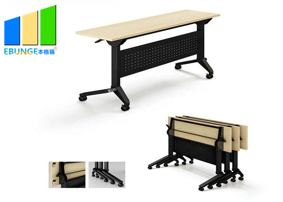 Modern Office Desk Simple Wooden Folding Conference Tables Staff Negotiation Table