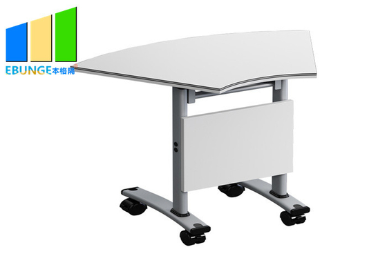 Modern Office Room Simple Design Mobile Folding Training Tables With Metal Frame
