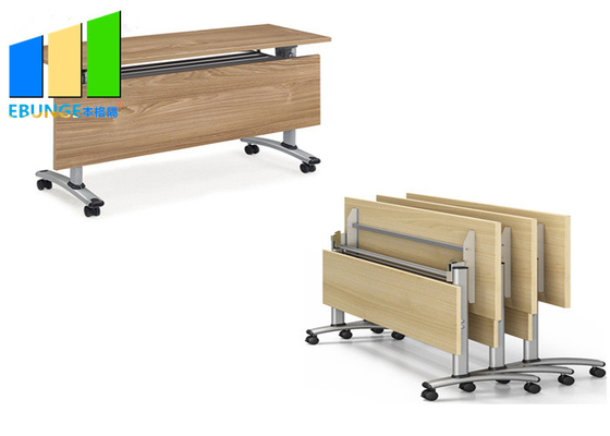 Meeting Room Folding Stackable Conference Tables Executive Computer Office Desks With Drawer