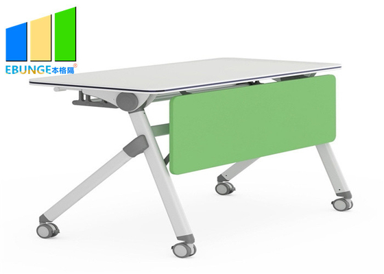 Modular Meeting Room Folding Desk Folding Office Training Table With Wheels