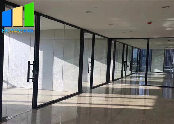 Aluminum Tempered Office Glass Partition Commercial Interior Portable Office Walls