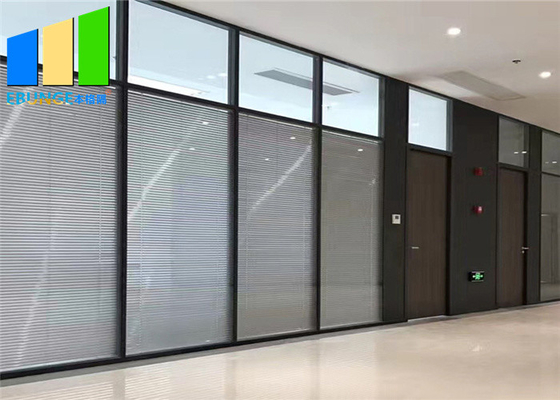 Aluminum Tempered Office Glass Partition Commercial Interior Portable Office Walls