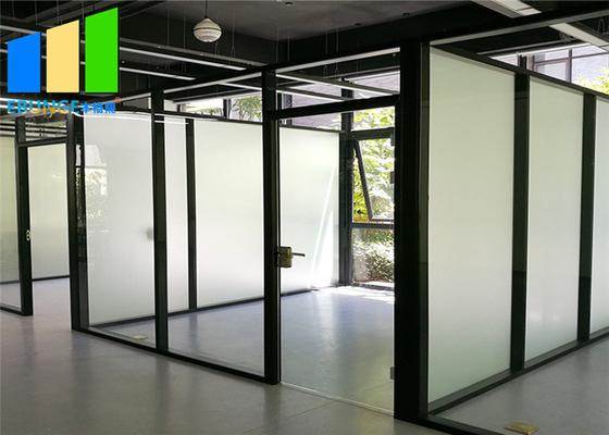 Aluminum Tempered Office Glass Partition Commercial Interior Portable Office Walls