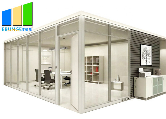 Aluminium Frame Fixed Glass Partition Interior Office Separation Partition Wall