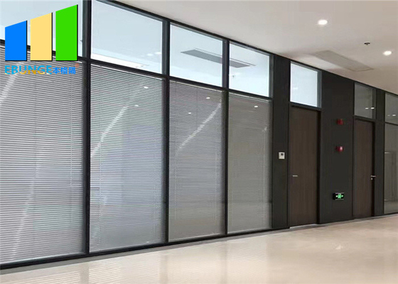 Aluminium Frame Fixed Glass Partition Interior Office Separation Partition Wall