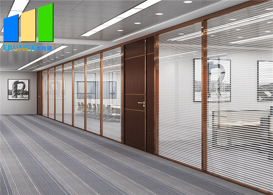 Aluminium Frame Fixed Glass Partition Interior Office Separation Partition Wall