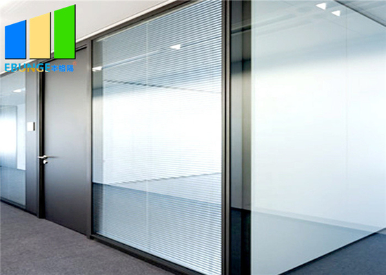 Customized Office Aluminum Frame Demountable Glass Partition Full Height