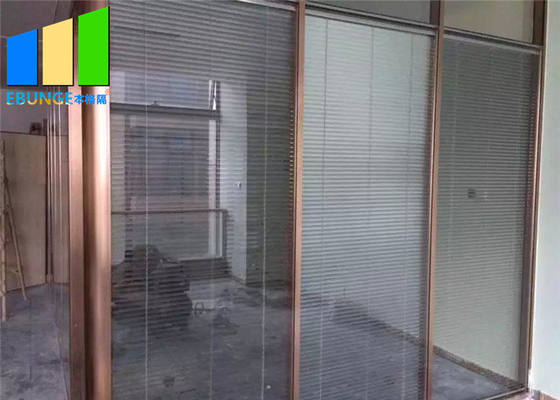 Soundproof Office Demountable Glass Partition Wall System American Standard