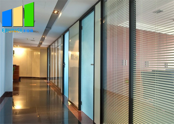 Soundproof Office Demountable Glass Partition Wall System American Standard