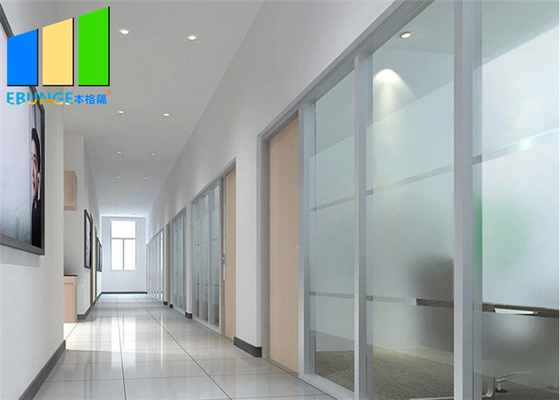 Eco Friendly Demountable Modular Glass Partition Wall For Office Building