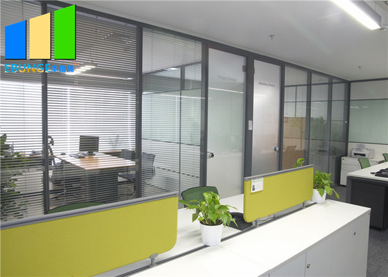 Aluminum Frame Soundproof Glass Partition Full Height Office Wall Divider