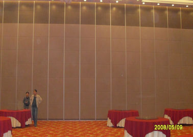 Hotel Sliding Partition Walls , Folding Wall  Sound Proof Door No Floor Track