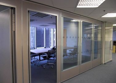 Office Glass Partition Walls , Sliding Glass Partitions For Exhibition Centers