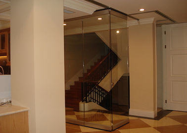 Glass Partition Wall , Restaurant Acoustic Movable Partition 65MM Thickness