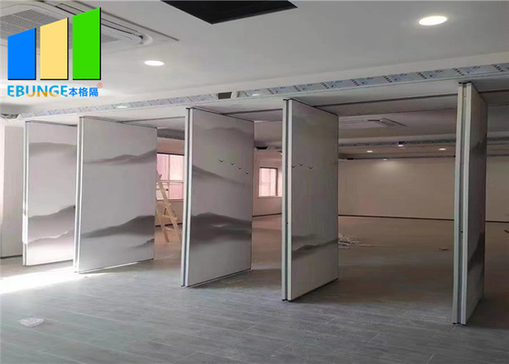 Temporary Soundproof Operable Divider Aluminum Profile Sliding Folding Partition