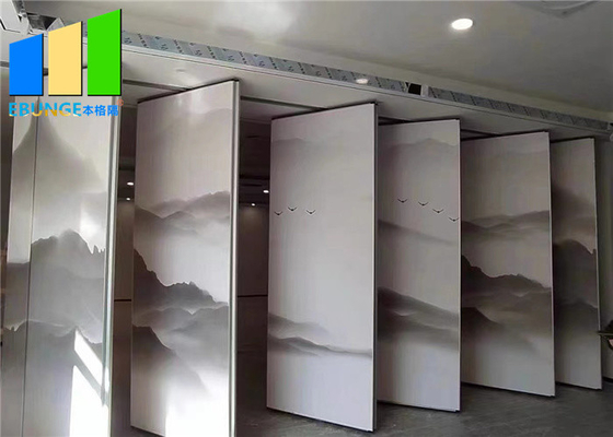 Temporary Soundproof Operable Divider Aluminum Profile Sliding Folding Partition