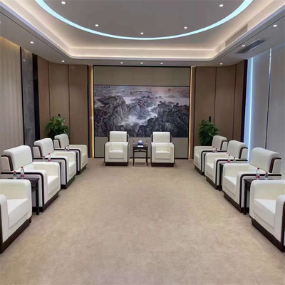 Modern Elegant Rerecence Hall Lobby Lounge Area Leather Office Sofa